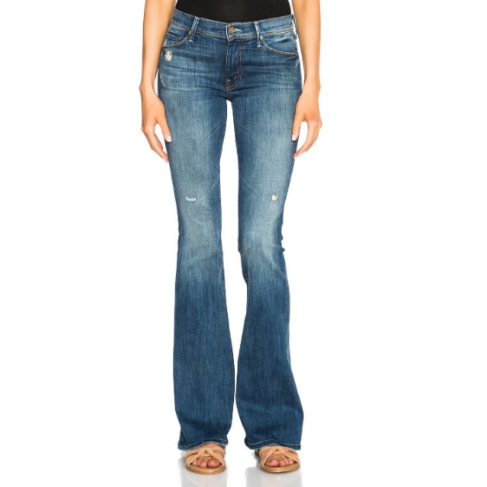 MOTHER The Cruiser "Rough It Up" Flair Jeans 24
